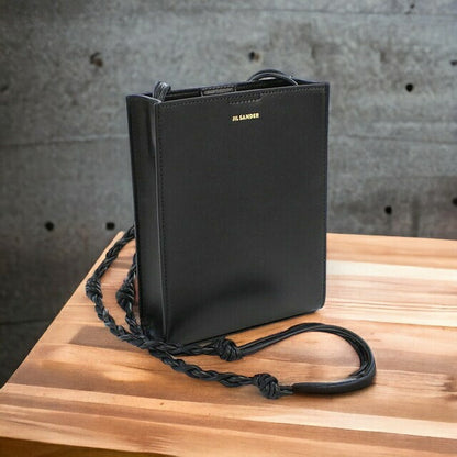 ジルサンダー 斜め掛けショルダーバッグ レディース カーフレザー イタリア J07WG0001 ブラック バッグ JISJ07WG0001011