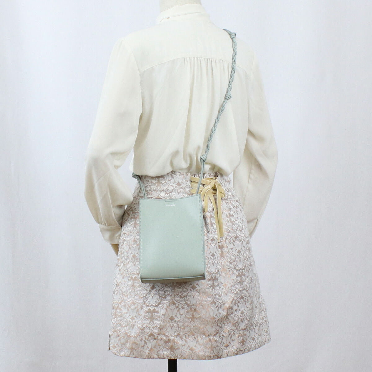 ジルサンダー 斜め掛けショルダーバッグ レディース カーフレザー イタリア J07WG0001 グリーン系 バッグ JISJ07WG0001021