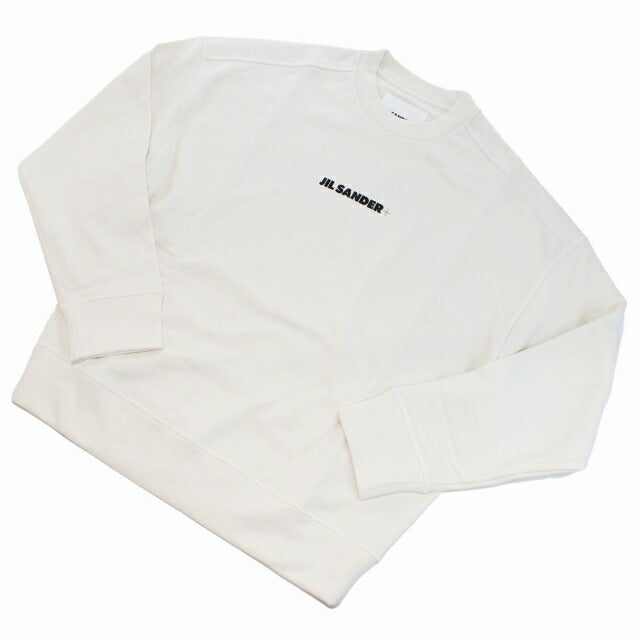 JIL SANDER+ ホワイト トレーナー　スウェット JIL SANDER+ ジルサンダープラス 21AW Printed Logo Sweat