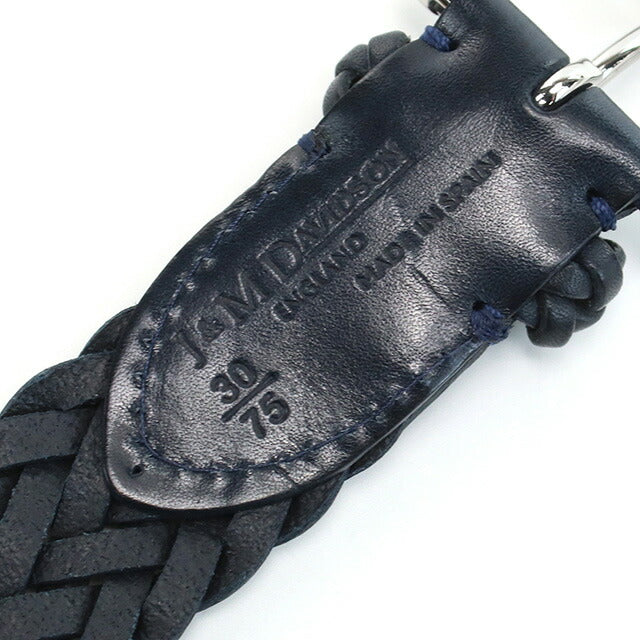 ジェイアンドエムデヴィッドソン ベルト メンズ ブランド レザー スペイン BENT-0TP-AN30 NAVY ネイビー系 小物 選べるモデル JMDNT0TPAN30C