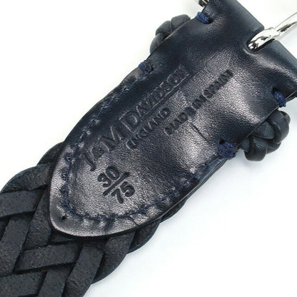 ジェイアンドエムデヴィッドソン ベルト メンズ ブランド レザー スペイン BENT-0TP-AN30 NAVY ネイビー系 小物 選べるモデル JMDNT0TPAN30C