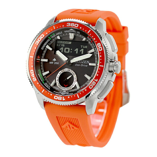 JV3000-13E | Citizen Promaster MARINE Series Combination Watch Wave Tracker Yacht Timer Eco Drive