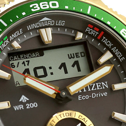 JV3002-51E ｜ シチズン プロマスター MARINEシリーズ コンビネーションウオッチ Wave Tracker ヨットタイマー エコドライブ
