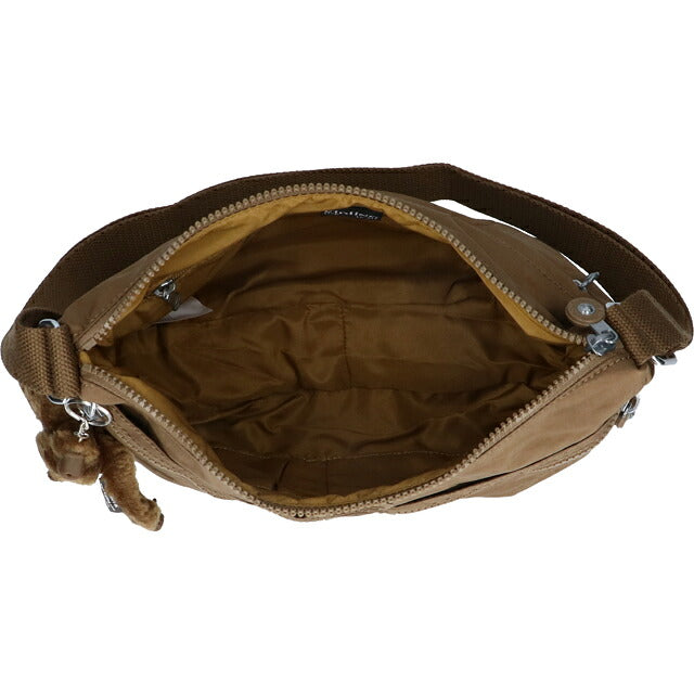 キプリング ショルダーバッグ レディース ブランド Kipling イゼラ ロゴ ワンポイント 無地 K02144-1NA Smooth Khaki K02144-1NA
