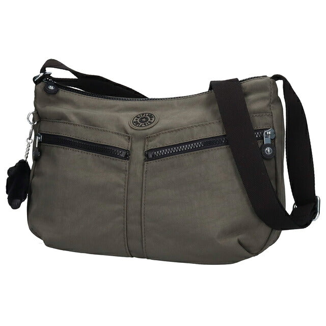 キプリング ショルダーバッグ レディース ブランド Kipling イゼラ ロゴ ワンポイント 無地 K02144-88D Green Moss 緑 K02144-88D
