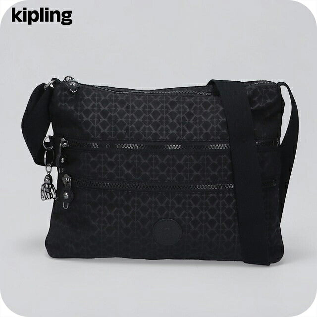 キプリング ショルダーバッグ レディース ブランド Kipling アルバー K12472-K59 Signature Emb 黒 K12472-K59