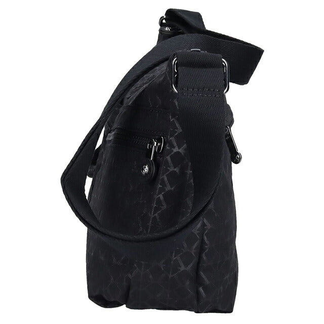 キプリング ショルダーバッグ レディース ブランド Kipling イゼラ ロゴ ワンポイント 総柄 K12592-K59 Signature Emb 黒 K12592-K59