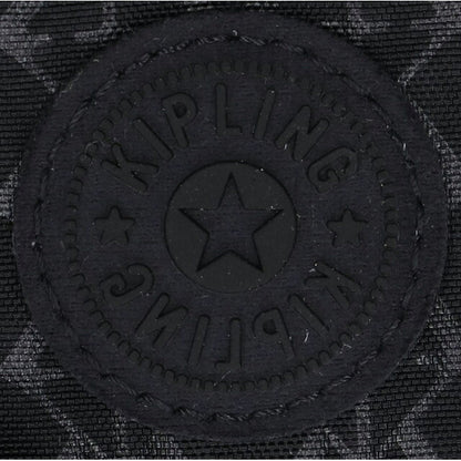 キプリング ショルダーバッグ レディース ブランド Kipling イゼラ ロゴ ワンポイント 総柄 K12592-K59 Signature Emb 黒 K12592-K59
