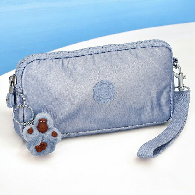 キプリング ポーチ レディース ブランド Kipling K126504HV クリアブルーメタリック K126504HV