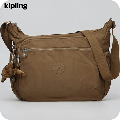 キプリング ショルダーバッグ レディース ブランド Kipling ギャビー ロゴ ワンポイント 無地 K15255-1NA Smooth Khaki K15255-1NA