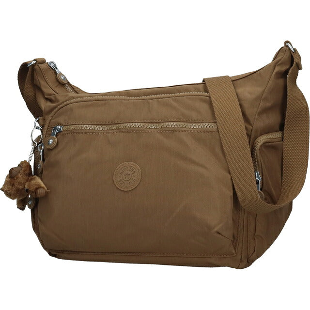 キプリング ショルダーバッグ レディース ブランド Kipling ギャビー ロゴ ワンポイント 無地 K15255-1NA Smooth Khaki K15255-1NA