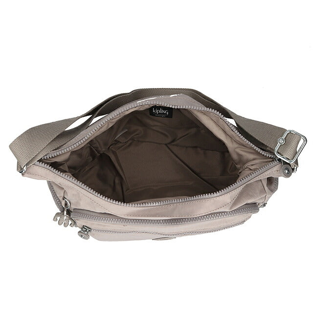 キプリング ショルダーバッグ レディース ブランド Kipling ギャビー ロゴ ワンポイント 無地 K15255-89L Grey Gris グレー K15255-89L