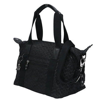 キプリング ボストンバッグ レディース ブランド Kipling アート ミニ ミニボストンバッグ 2WAY K15410-K59 Signature Emb 黒 K15410-K59