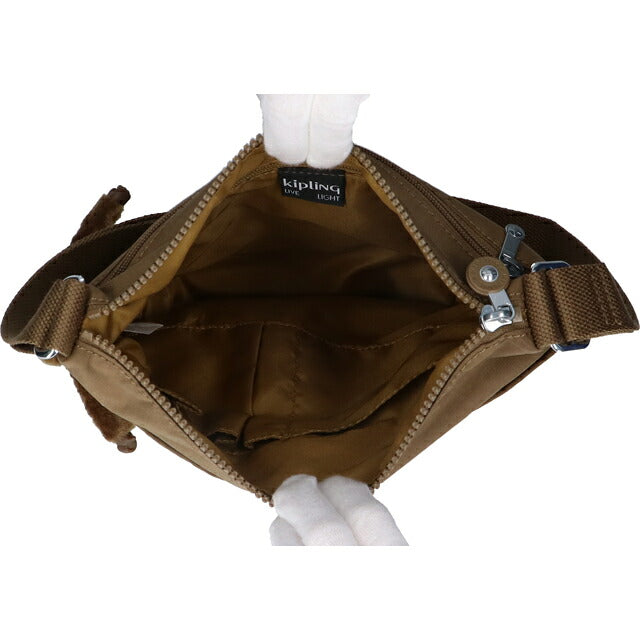 キプリング ショルダーバッグ レディース ブランド Kipling アルト ロゴ ワンポイント 無地 K19911-1NA Smooth Khaki K19911-1NA