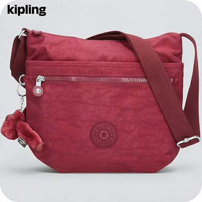 キプリング ショルダーバッグ レディース ブランド Kipling アルト ロゴ ワンポイント 無地 K19911-5FW Lounge Wine 赤 K19911-5FW
