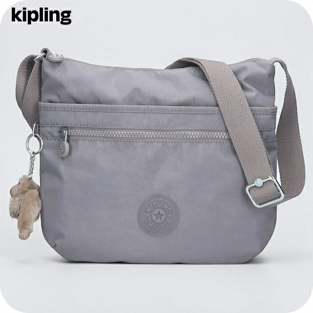 キプリング ショルダーバッグ レディース ブランド Kipling アルト ロゴ ワンポイント 無地 K19911-8DH Inviting Grey グレー K19911-8DH