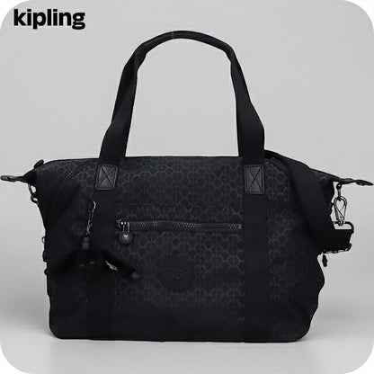 キプリング ボストンバッグ レディース ブランド Kipling アート 2WAY K21091-K59 Signature Emb 黒 K21091-K59