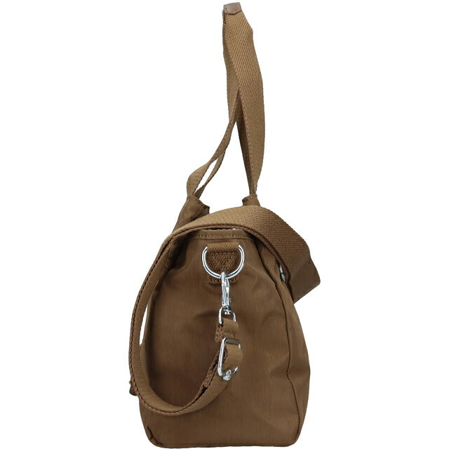 キプリング ハンドバッグ レディース ブランド Kipling エリシア ロゴ ワンポイント 無地 2WAY K43791-1NA Smooth Khaki K43791-1NA