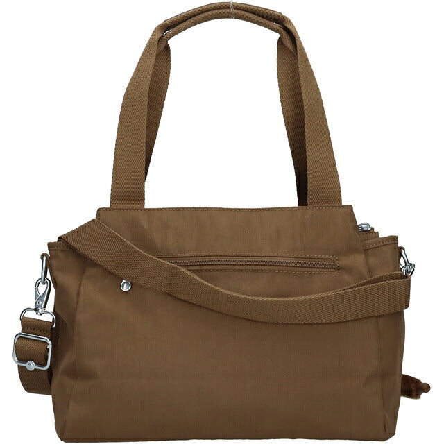 キプリング ハンドバッグ レディース ブランド Kipling エリシア ロゴ ワンポイント 無地 2WAY K43791-1NA Smooth Khaki K43791-1NA