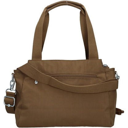 キプリング ハンドバッグ レディース ブランド Kipling エリシア ロゴ ワンポイント 無地 2WAY K43791-1NA Smooth Khaki K43791-1NA