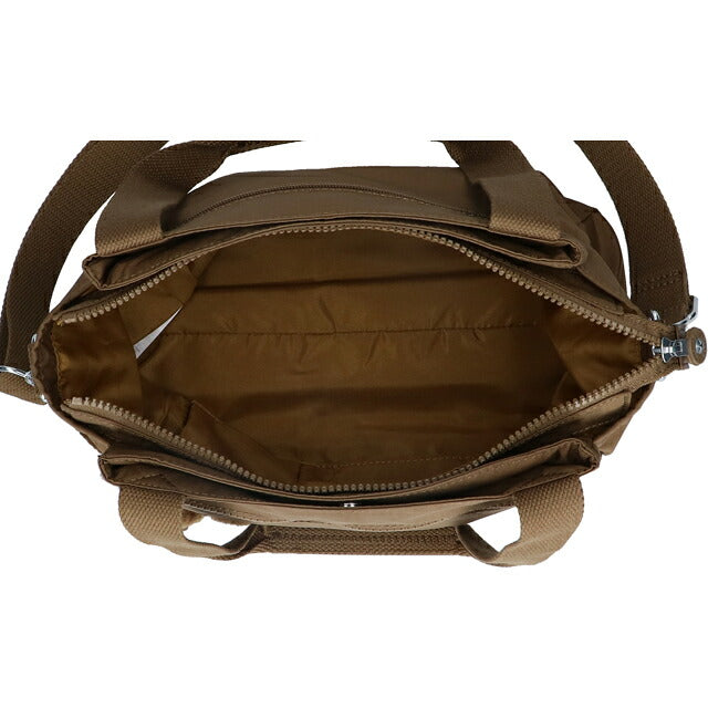 キプリング ハンドバッグ レディース ブランド Kipling エリシア ロゴ ワンポイント 無地 2WAY K43791-1NA Smooth Khaki K43791-1NA