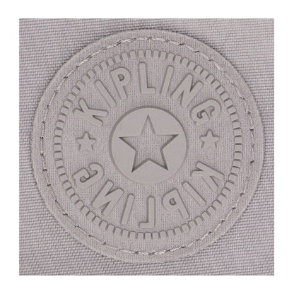 キプリング ハンドバッグ レディース ブランド Kipling エリシア ロゴ ワンポイント 無地 2WAY K43791-89L Grey Gris グレー K43791-89L