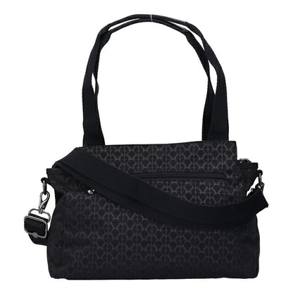 キプリング ハンドバッグ レディース ブランド Kipling エリシア ロゴ ワンポイント 総柄 2WAY K43793-K59 Signature Emb 黒 K43793-K59