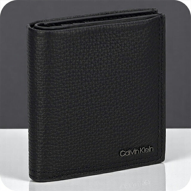 カルバンクライン 三つ折り財布 メンズ ブランド Calvin Klein K50K509624 ブラック K50K509624-BAX