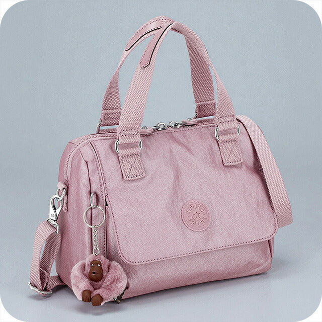 キプリング ハンドバッグ レディース ブランド Kipling KI01029GL BERRY GLOW MET ピンク 軽量 小さめ 手提げ 高級 おしゃれ プレゼント 女性 実用的 かわいい