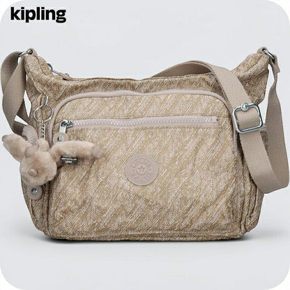 キプリング ショルダーバッグ レディース ブランド Kipling ギャビー S ロゴ ワンポイント 総柄 KI2532-1KG Brush Of Gold KI2532-1KG