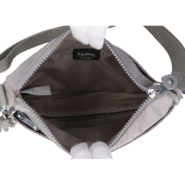 キプリング ショルダーバッグ レディース ブランド Kipling セバスチャン ロゴ ワンポイント 無地 KI2846-89L Grey Gris グレー KI2846-89L