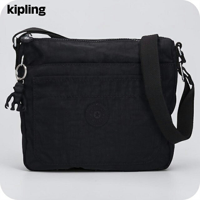 キプリング ショルダーバッグ レディース ブランド Kipling セバスチャン ロゴ ワンポイント 無地 KI2846-P39 Black Noir 黒 KI2846-P39