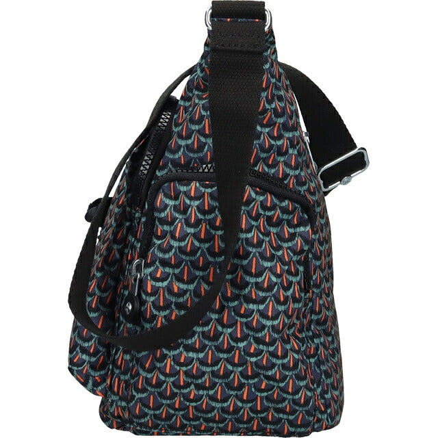 キプリング ショルダーバッグ レディース ブランド Kipling ギャビー ロゴ ワンポイント 総柄 KI3186-7FP Geo Feather KI3186-7FP
