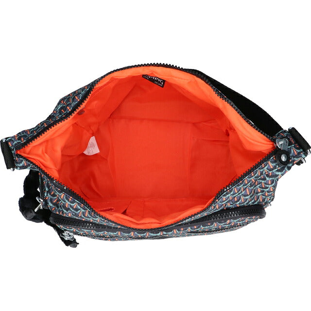 キプリング ショルダーバッグ レディース ブランド Kipling ギャビー ロゴ ワンポイント 総柄 KI3186-7FP Geo Feather KI3186-7FP
