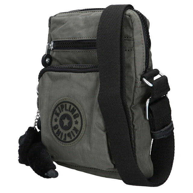 キプリング ショルダーバッグ レディース ブランド Kipling ガンネ ロゴ ワンポイント 無地 KI3244-88D Green Moss 緑 KI3244-88D
