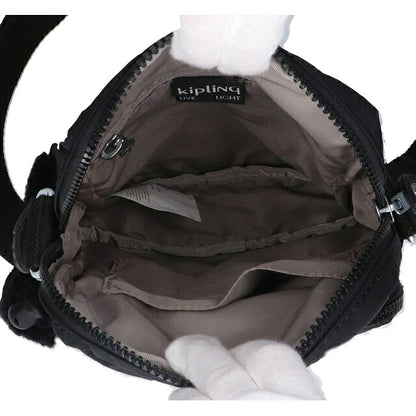 キプリング ショルダーバッグ レディース ブランド Kipling ガンネ ロゴ ワンポイント 無地 KI3244-P39 Black Noir 黒 KI3244-P39