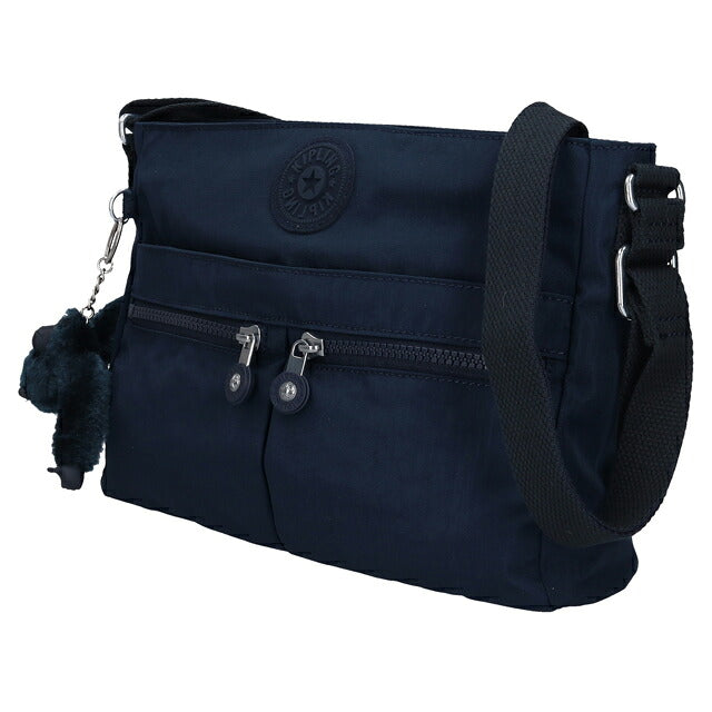 キプリング ショルダーバッグ レディース ブランド Kipling ニューアンジー ロゴ ワンポイント 無地 KI3389-96V Blue Bleu 2 KI3389-96V