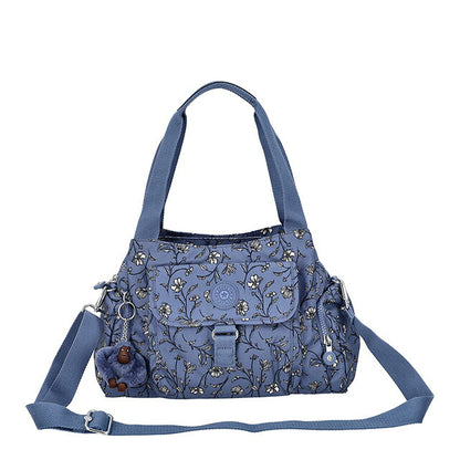 キプリング ハンドバッグ レディース ブランド Kipling KI34662QR GARDEN ROMANCE ブルー 軽量 小さめ 手提げ 高級 おしゃれ プレゼント 女性 実用的 かわいい