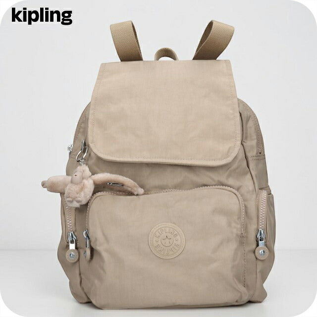 キプリング リュック レディース ブランド Kipling シティジップ S バックパック リュックサック スクールバッグ  KI3523-4PW Soft Taupe KI3523-4PW