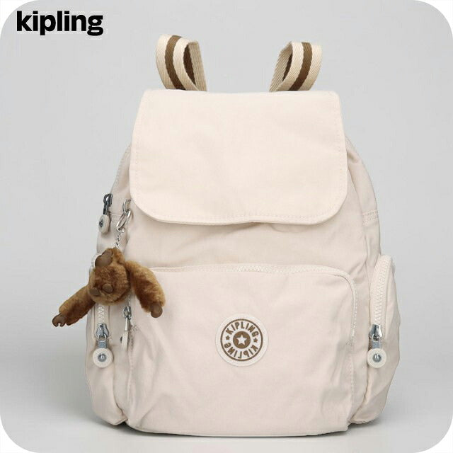 キプリング リュック レディース ブランド Kipling シティジップ S バックパック リュックサック スクールバッグ  KI3523-9LO Soft Sand KI3523-9LO