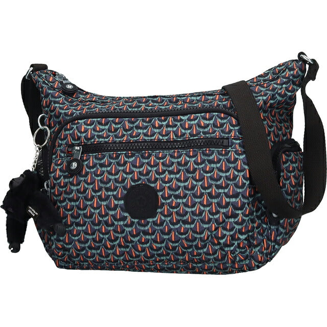 キプリング ショルダーバッグ レディース ブランド Kipling ギャビー S ロゴ ワンポイント 総柄 KI3759-7FP Geo Feather KI3759-7FP