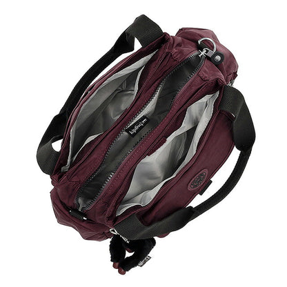 キプリング ハンドバッグ レディース ブランド Kipling KI41891QG MULBERRY MOCHA ボルドー 軽量 小さめ 手提げ 高級 おしゃれ プレゼント 女性 実用的 かわいい