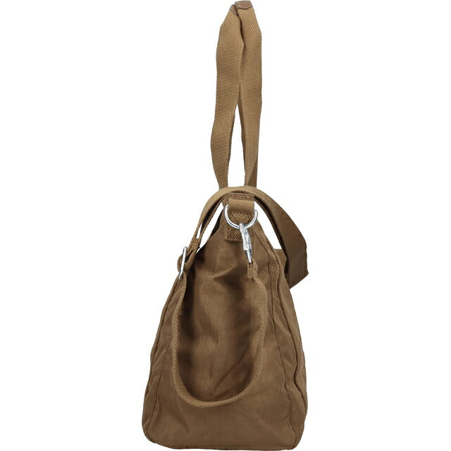 キプリング トートバッグ レディース ブランド Kipling アッセーニ S ロゴ ワンポイント 無地 2WAY KI4400-1NA Smooth Khaki KI4400-1NA
