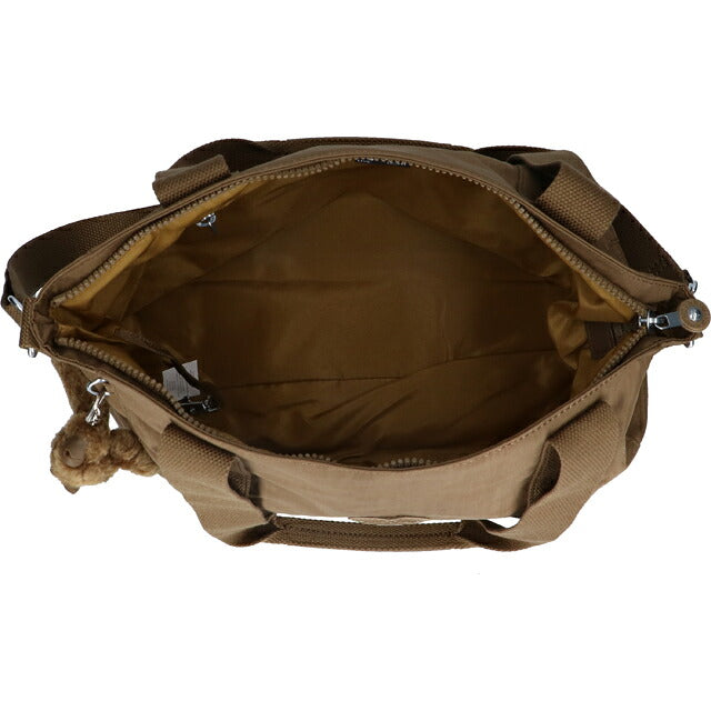 キプリング トートバッグ レディース ブランド Kipling アッセーニ S ロゴ ワンポイント 無地 2WAY KI4400-1NA Smooth Khaki KI4400-1NA