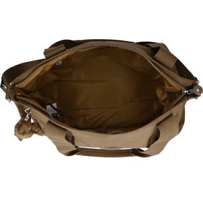 キプリング トートバッグ レディース ブランド Kipling アッセーニ S ロゴ ワンポイント 無地 2WAY KI4400-1NA Smooth Khaki KI4400-1NA