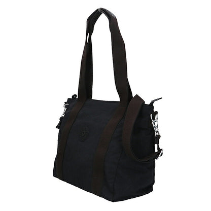 キプリング トートバッグ レディース ブランド Kipling アッセーニ S ロゴ ワンポイント 無地 2WAY KI4400-P39 Black Noir 黒 KI4400-P39