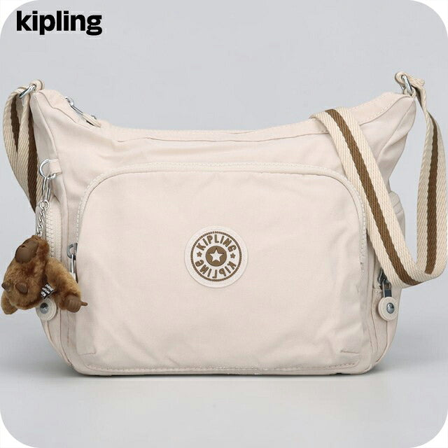 キプリング ショルダーバッグ レディース ブランド Kipling ガブ S ロゴ ワンポイント 無地 KI4493-9LO Soft Sand KI4493-9LO
