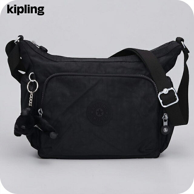 キプリング ショルダーバッグ レディース ブランド Kipling ガブ S ロゴ ワンポイント 無地 KI4493-P39 Black Noir 黒 KI4493-P39