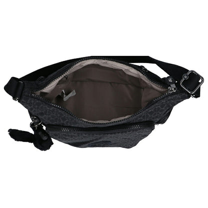 キプリング ショルダーバッグ レディース ブランド Kipling ガブ S ロゴ ワンポイント 総柄 KI4611-K59 Signature Emb 黒 KI4611-K59
