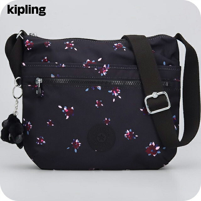 キプリング ショルダーバッグ レディース ブランド Kipling アルト KI4854-5FH Night Flower 黒 KI4854-5FH